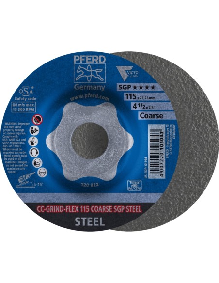 DISCO DE DESBASTE SGP CC-GRIND FLEX STEEL